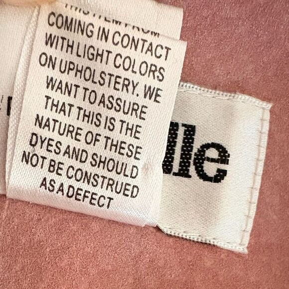 VTG Bagatelle Pale Pink Suede Blazer Size 16 L/XL - Picture 8 of 16